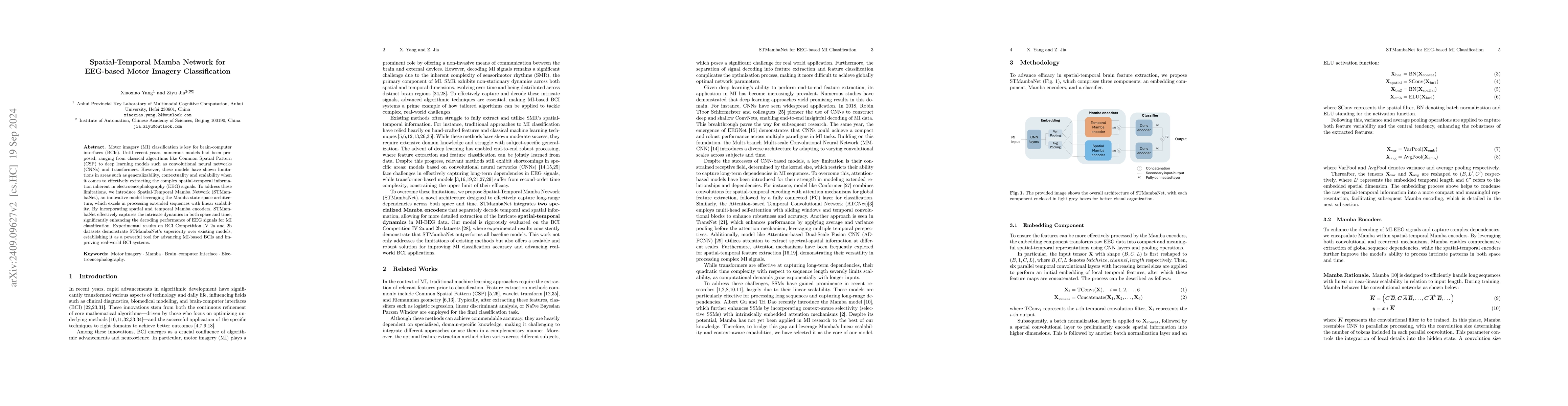 Thumbnail for Spatial-Temporal Mamba Network for EEG-based Motor Imagery
  Classification