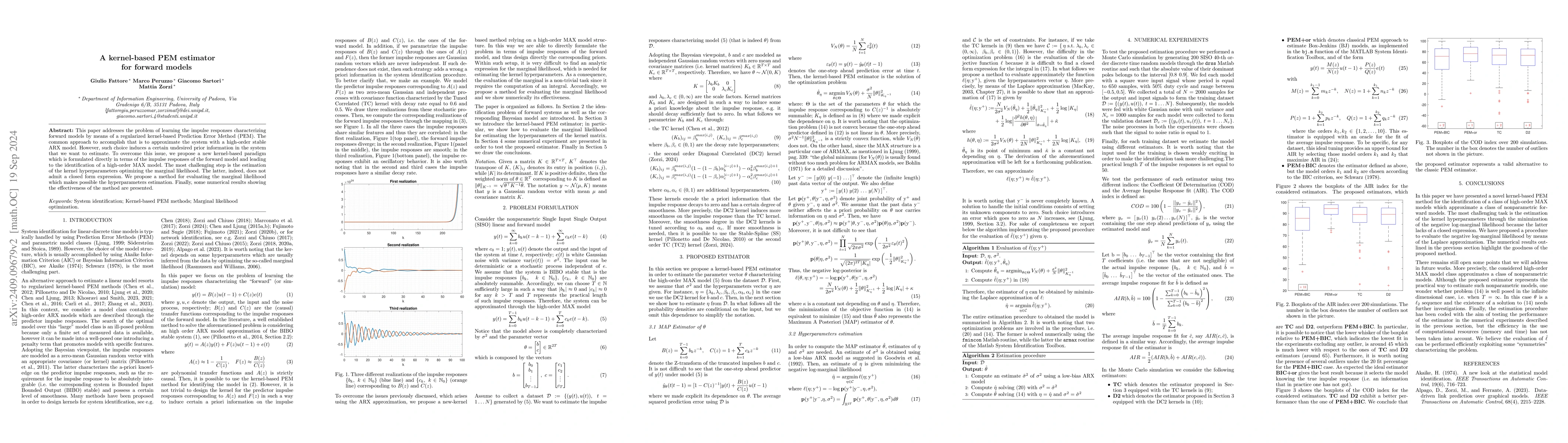 Thumbnail for A kernel-based PEM estimator for forward models