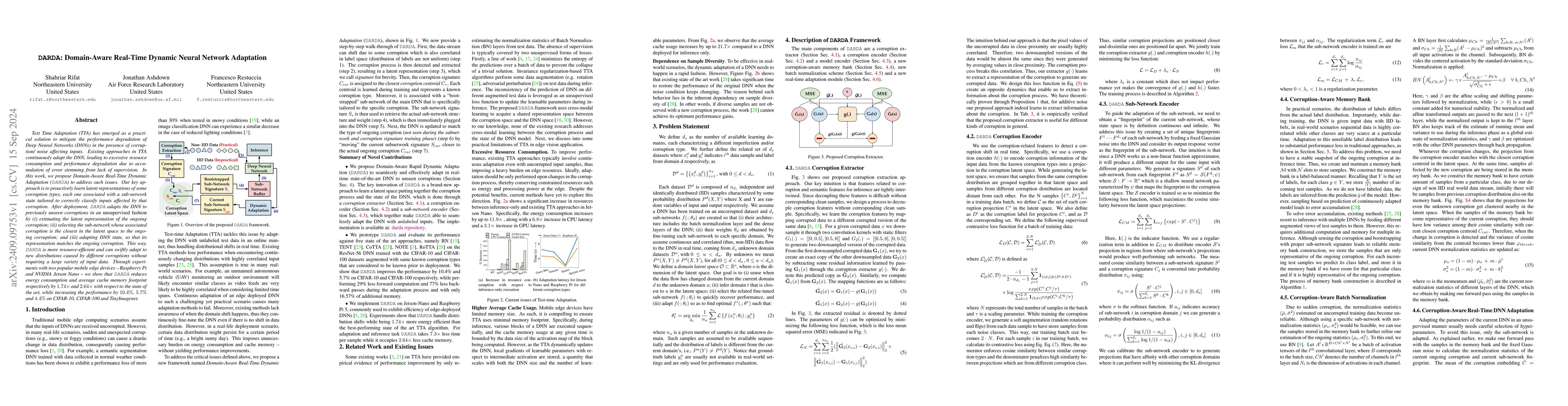 Thumbnail for DARDA: Domain-Aware Real-Time Dynamic Neural Network Adaptation