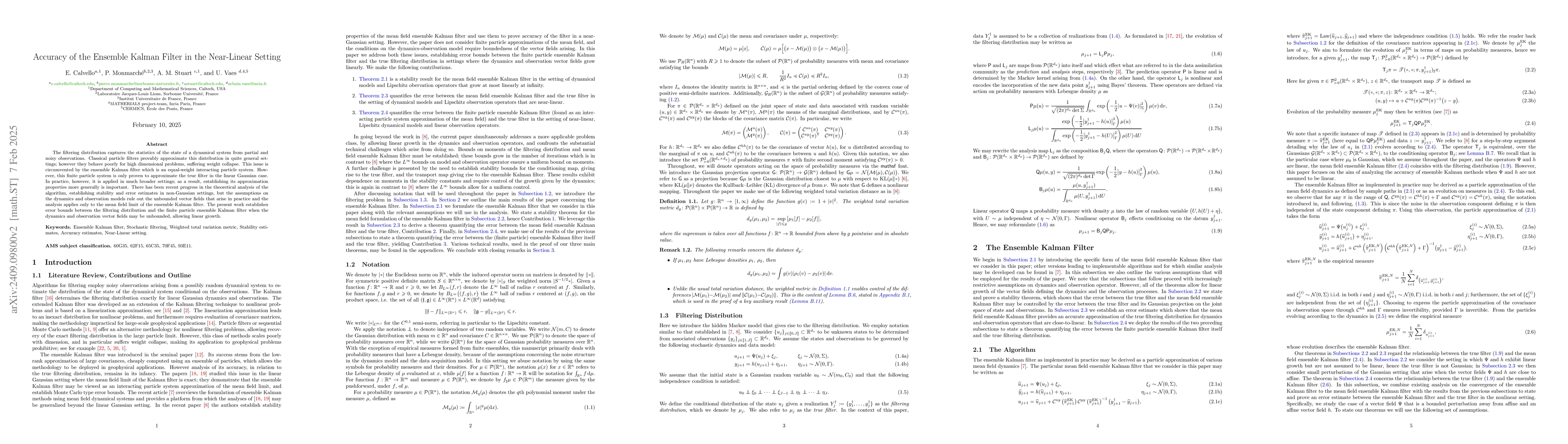 Thumbnail for Accuracy of the Ensemble Kalman Filter in the Near-Linear Setting