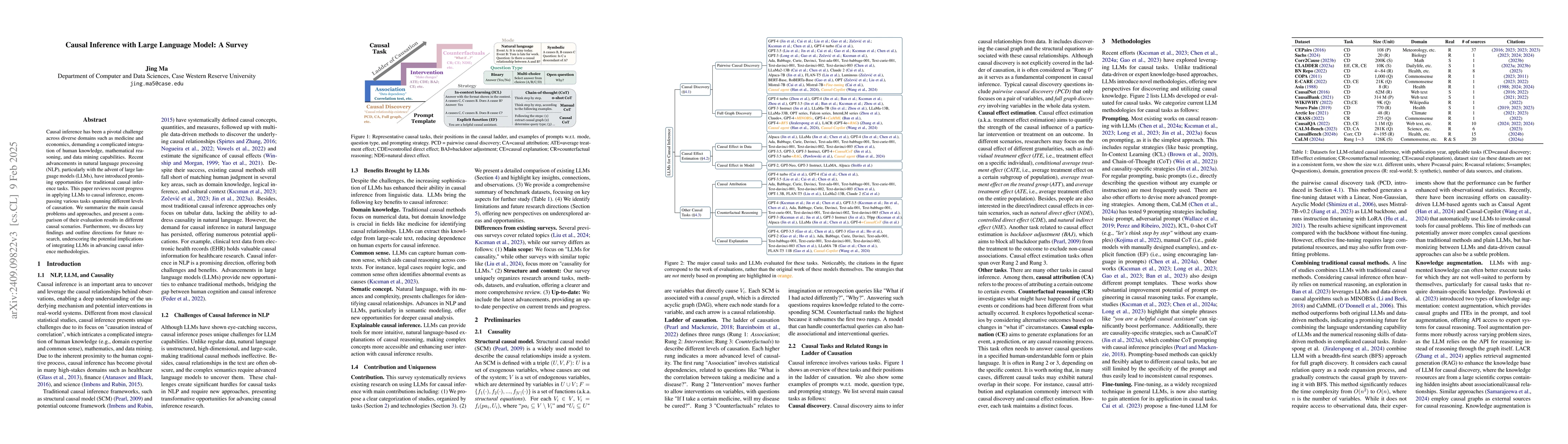 Thumbnail for Causal Inference with Large Language Model: A Survey