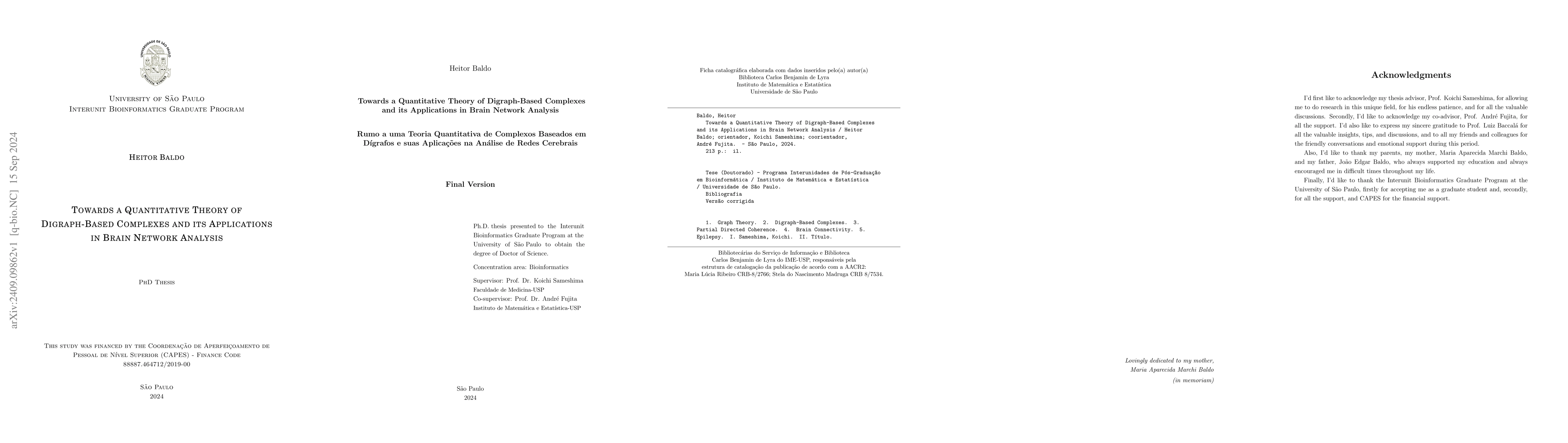 Thumbnail for Towards a Quantitative Theory of Digraph-Based Complexes and its
  Applications in Brain Network Analysis