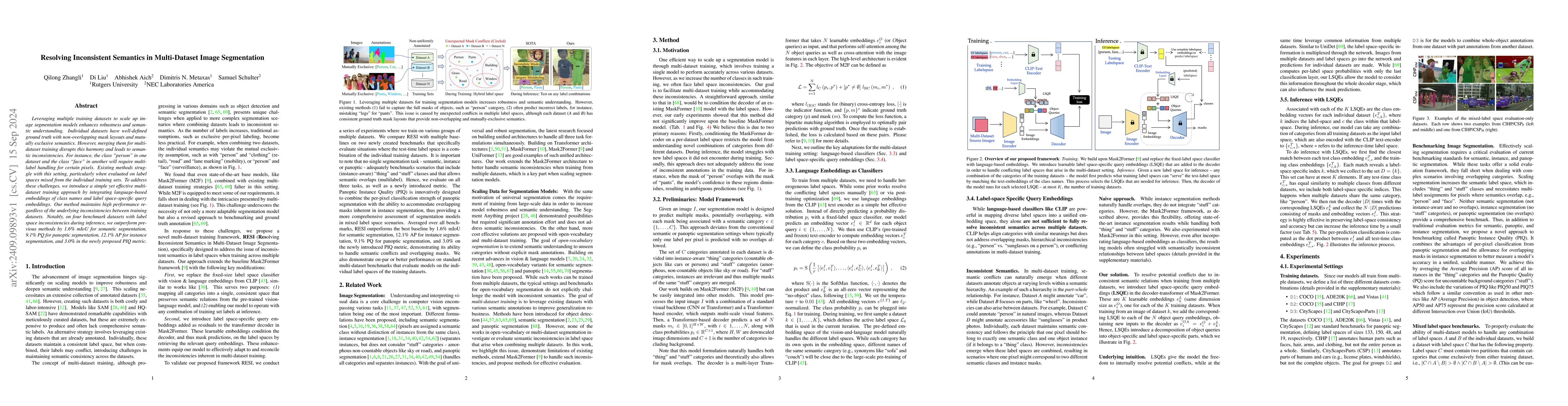 Thumbnail for Resolving Inconsistent Semantics in Multi-Dataset Image Segmentation