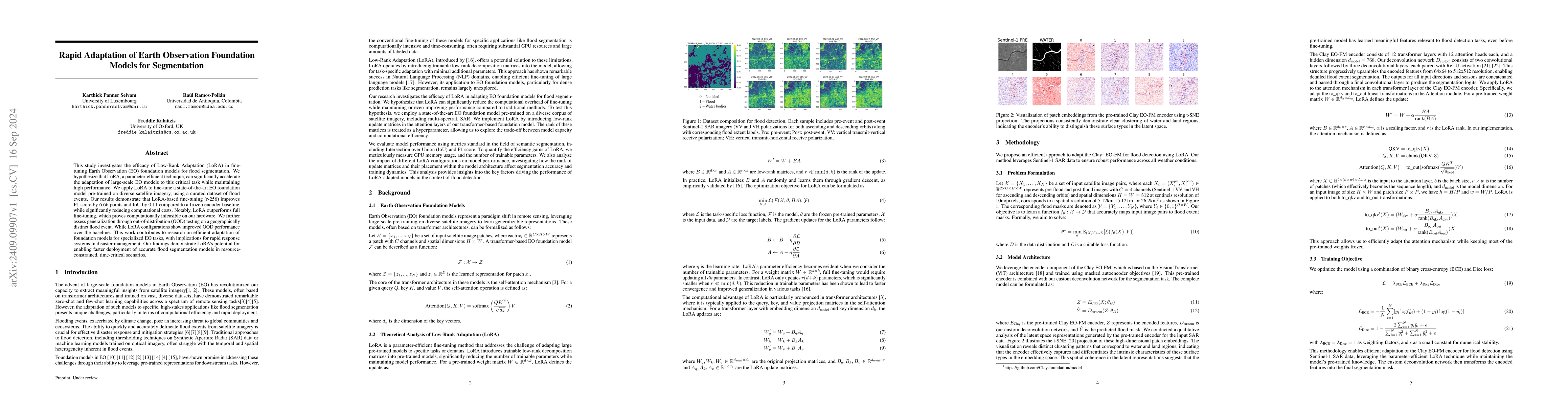 Thumbnail for Rapid Adaptation of Earth Observation Foundation Models for Segmentation
