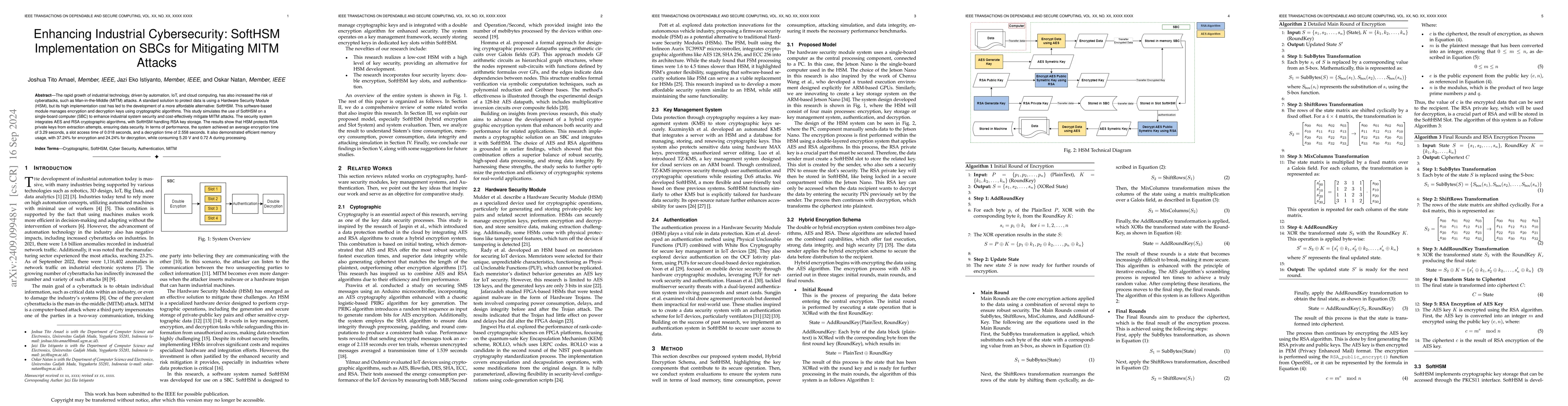 Thumbnail for Enhancing Industrial Cybersecurity: SoftHSM Implementation on SBCs for
  Mitigating MITM Attacks