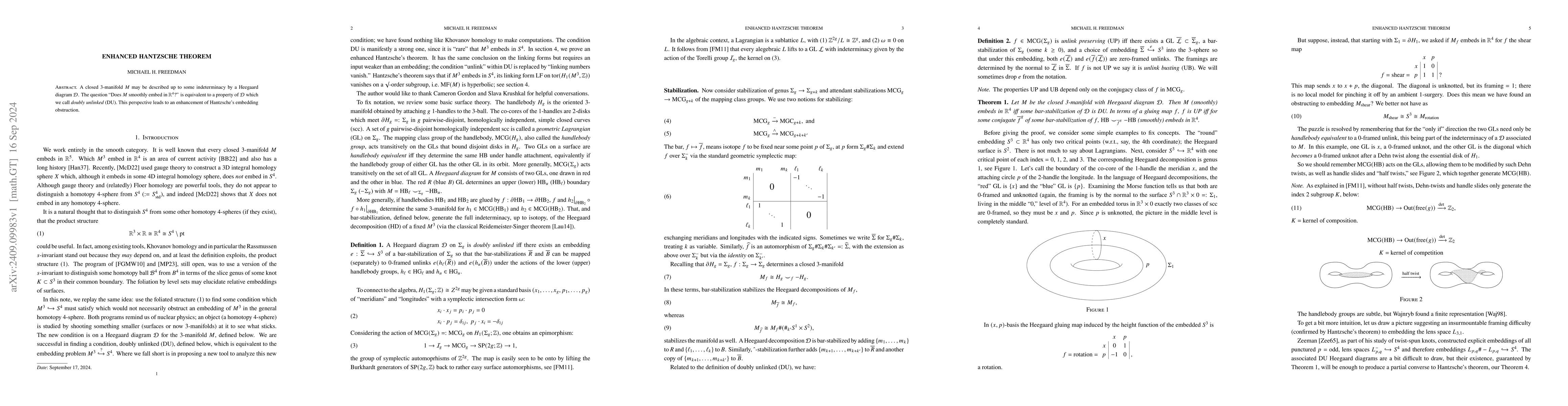 Thumbnail for Enhanced Hantzsche Theorem