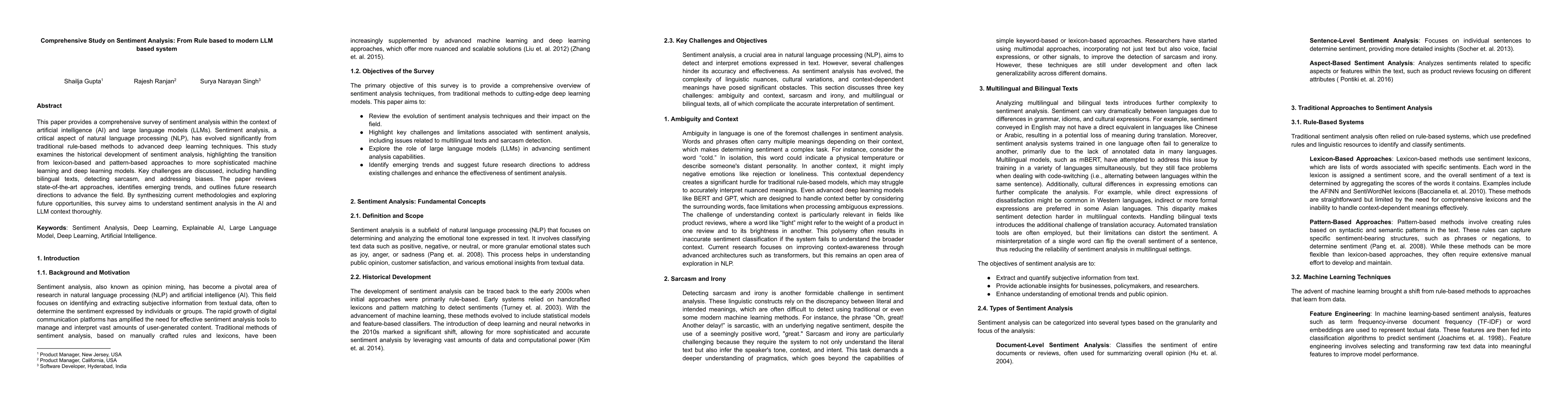Thumbnail for Comprehensive Study on Sentiment Analysis: From Rule-based to modern LLM
  based system