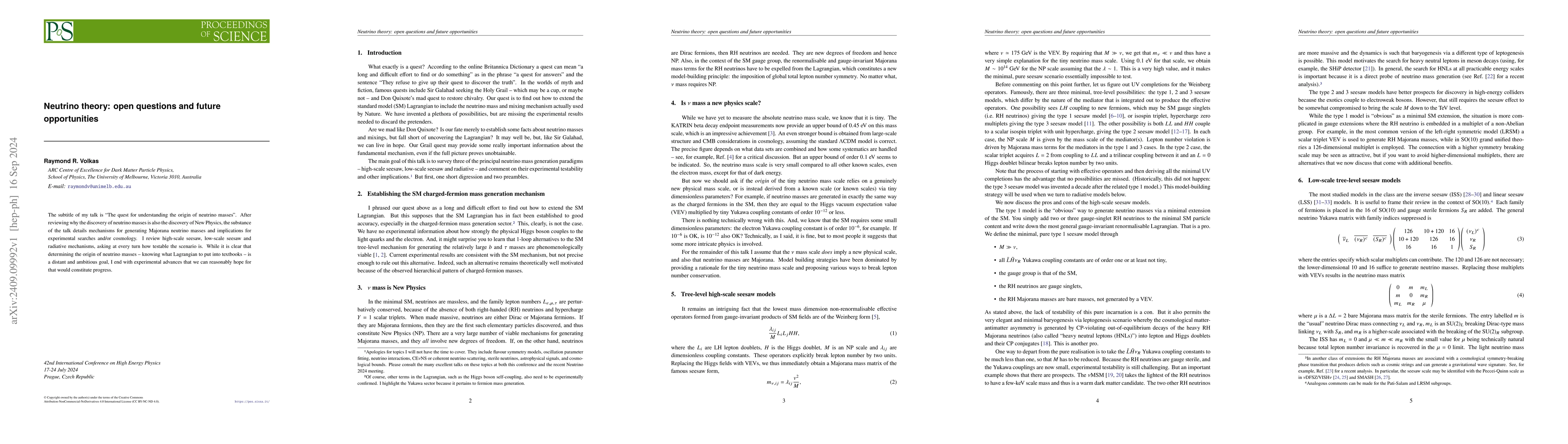 Thumbnail for Neutrino theory: open questions and future opportunities