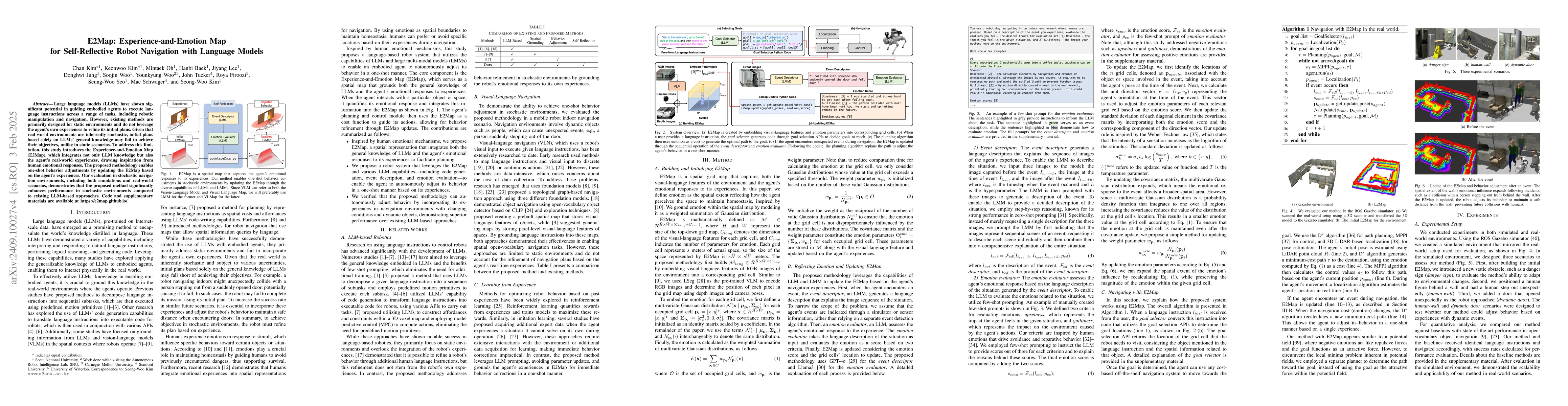Thumbnail for E2Map: Experience-and-Emotion Map for Self-Reflective Robot Navigation
  with Language Models