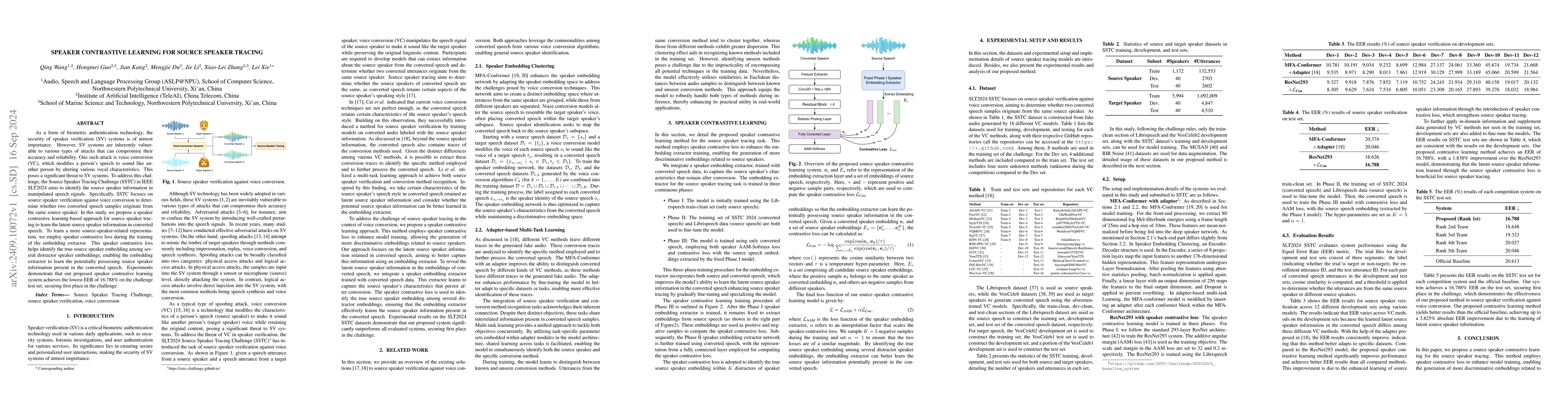 Thumbnail for Speaker Contrastive Learning for Source Speaker Tracing