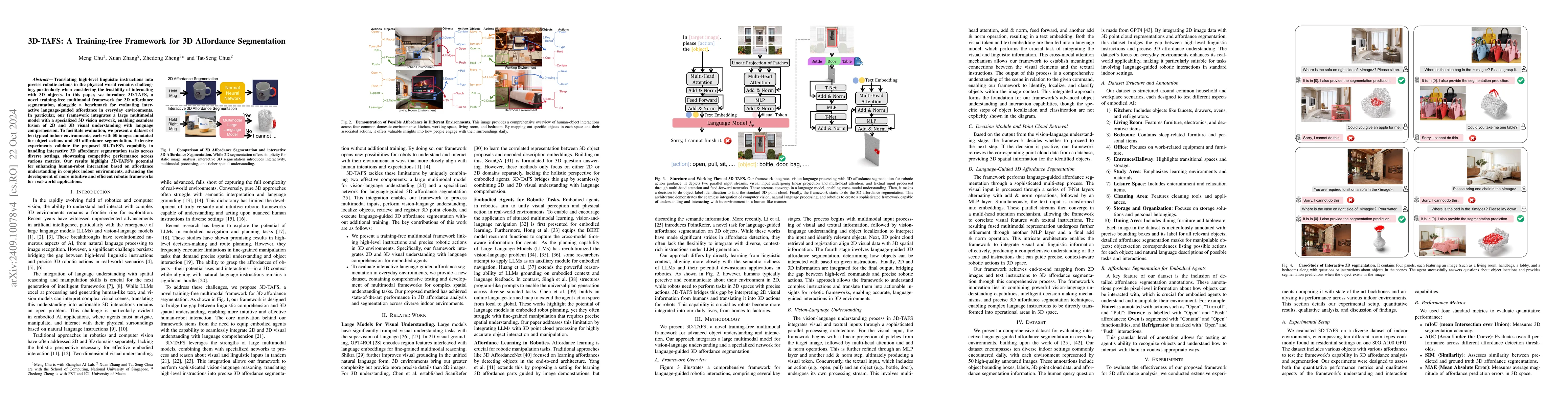 Thumbnail for 3D-TAFS: A Training-free Framework for 3D Affordance Segmentation