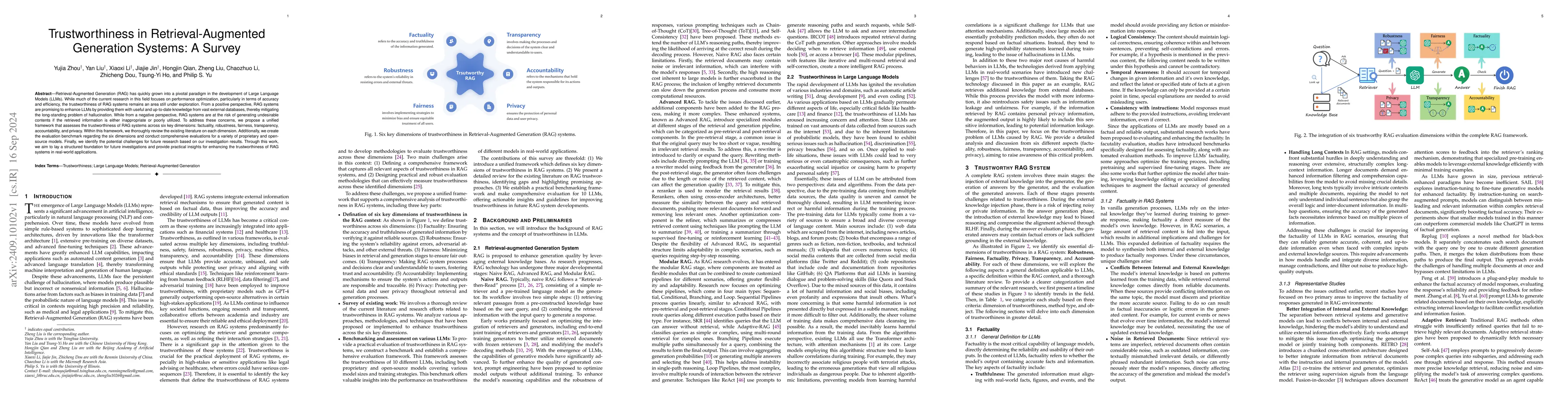 Thumbnail for Trustworthiness in Retrieval-Augmented Generation Systems: A Survey