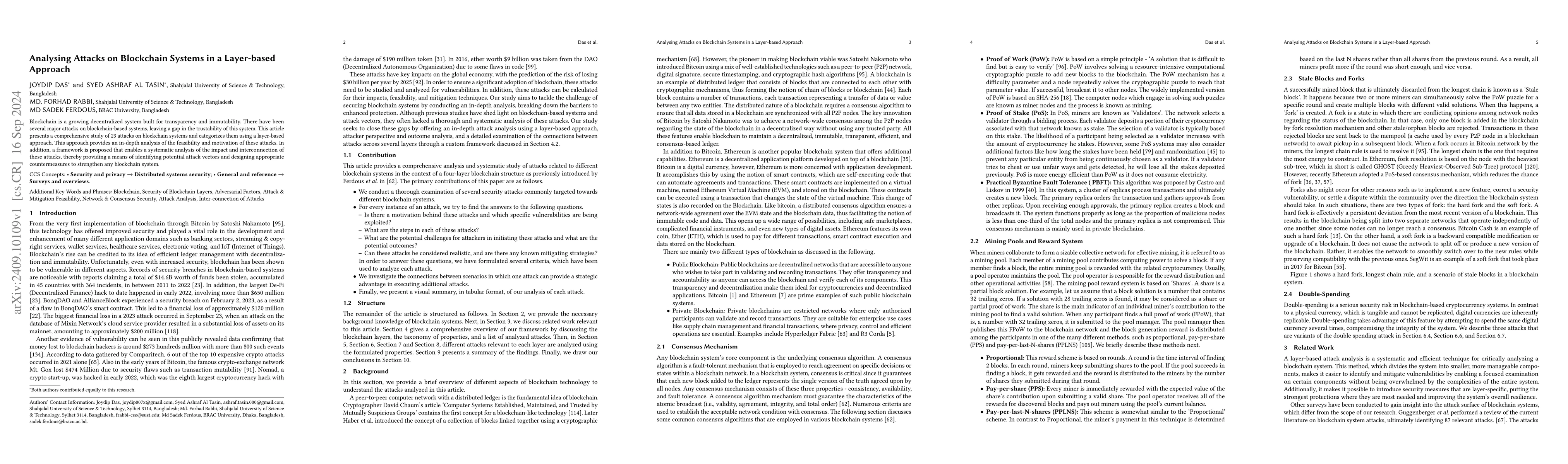 Thumbnail for Analysing Attacks on Blockchain Systems in a Layer-based Approach