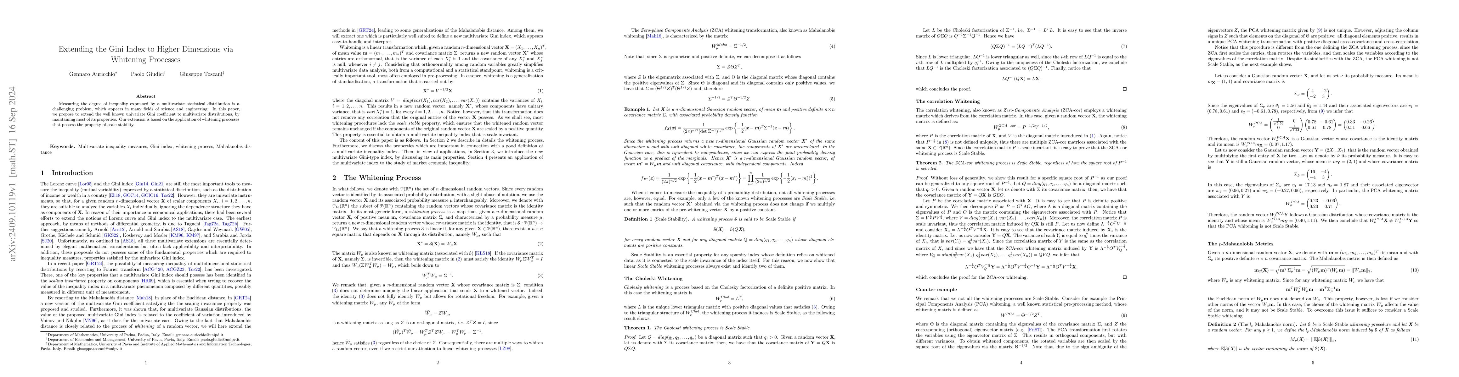 Thumbnail for Extending the Gini Index to Higher Dimensions via Whitening Processes