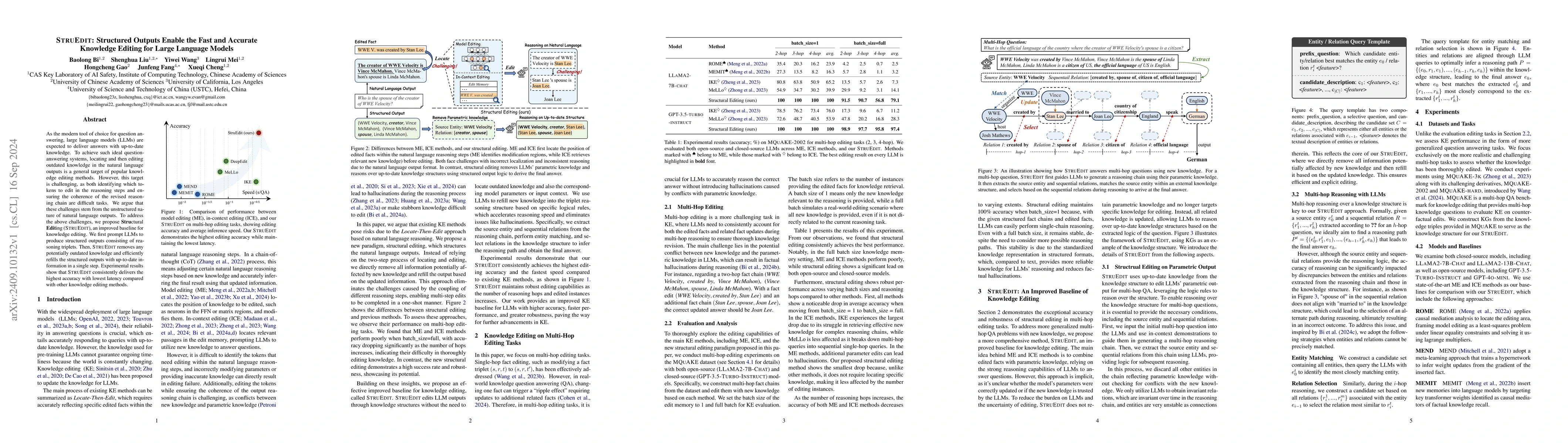 Thumbnail for StruEdit: Structured Outputs Enable the Fast and Accurate Knowledge
  Editing for Large Language Models