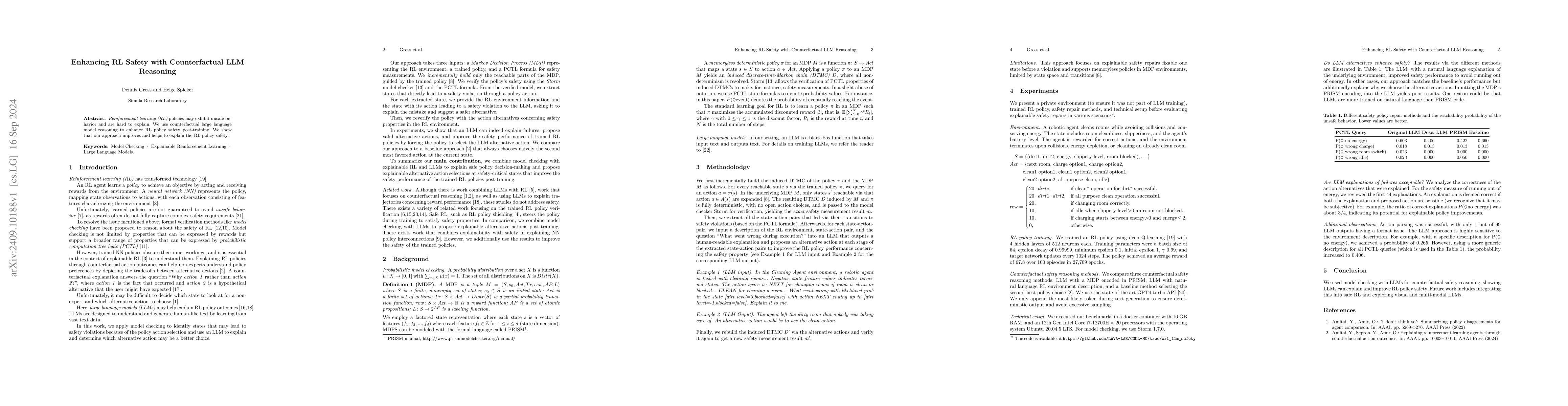 Thumbnail for Enhancing RL Safety with Counterfactual LLM Reasoning