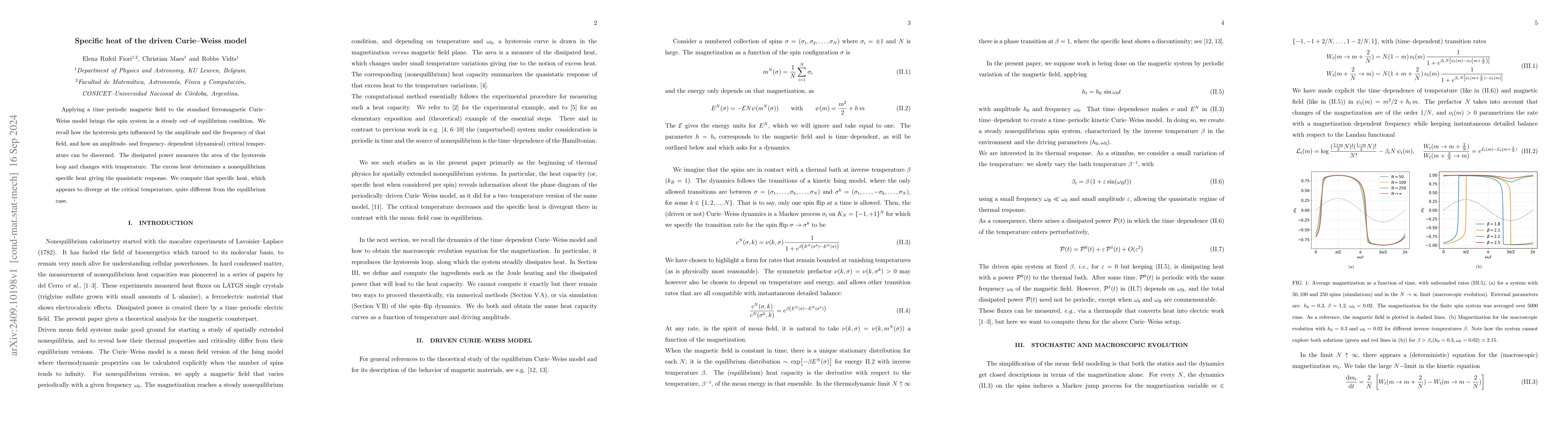 Thumbnail for Specific heat of the driven Curie-Weiss model