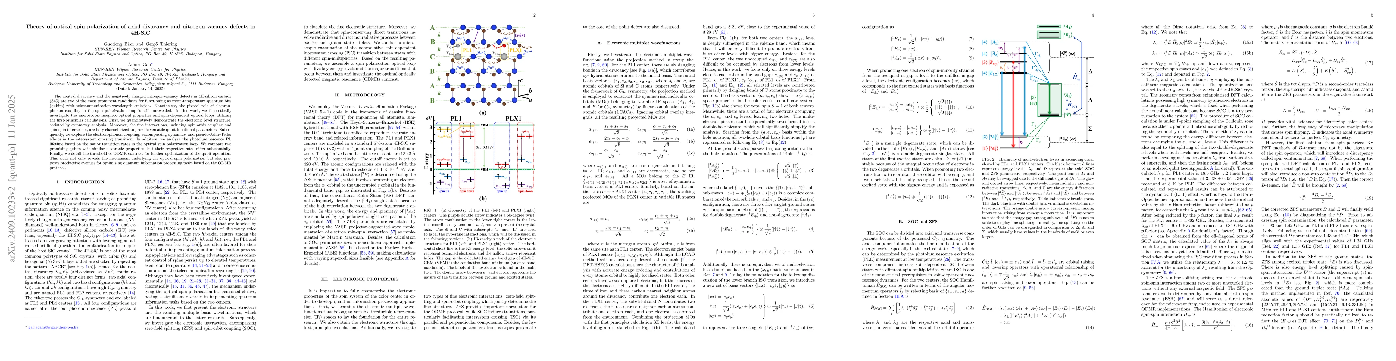 Thumbnail for Theory of optical spinpolarization of axial divacancy and
  nitrogen-vacancy defects in 4H-SiC