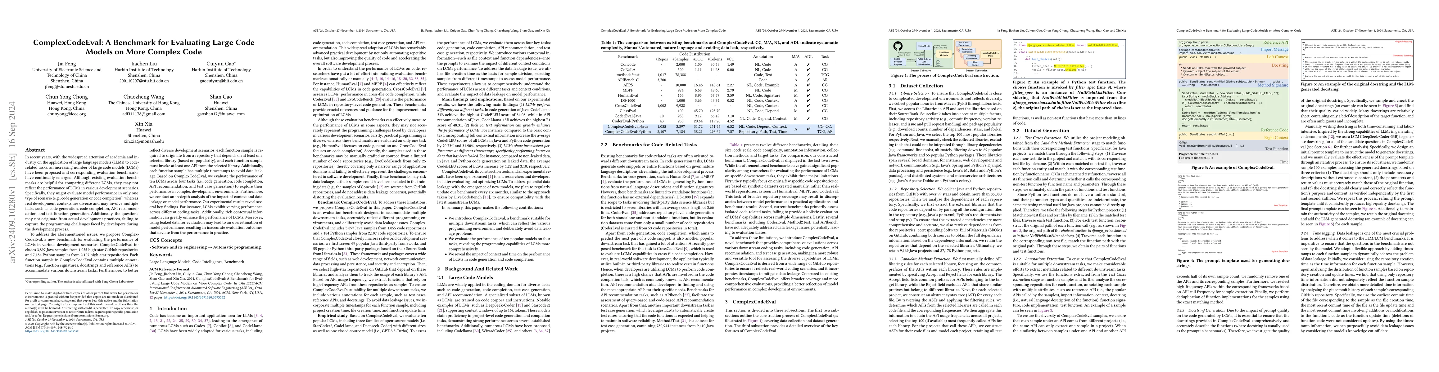 Thumbnail for ComplexCodeEval: A Benchmark for Evaluating Large Code Models on More
  Complex Code