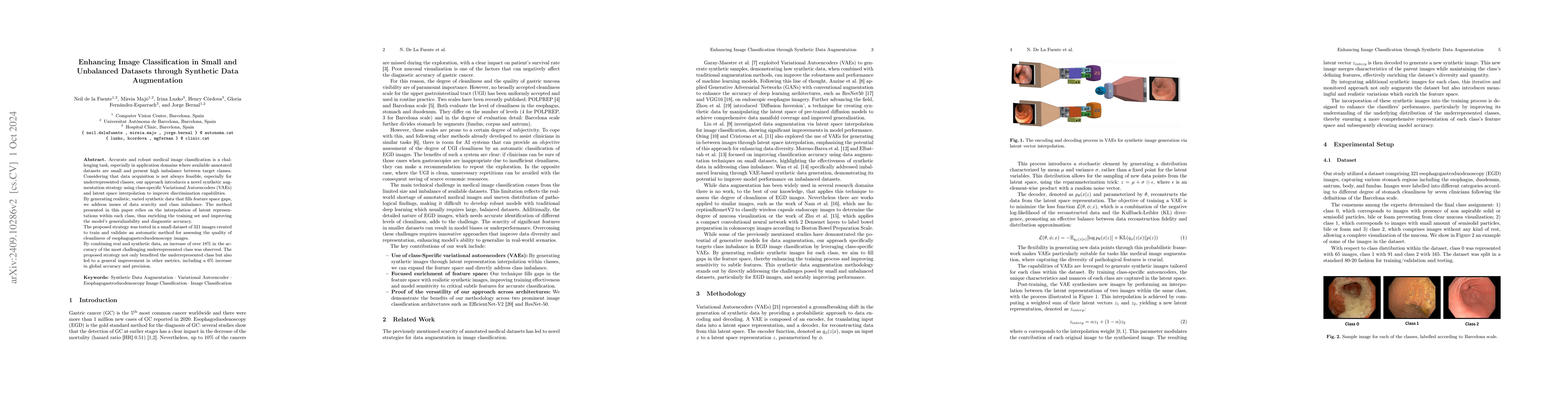 Thumbnail for Enhancing Image Classification in Small and Unbalanced Datasets through
  Synthetic Data Augmentation