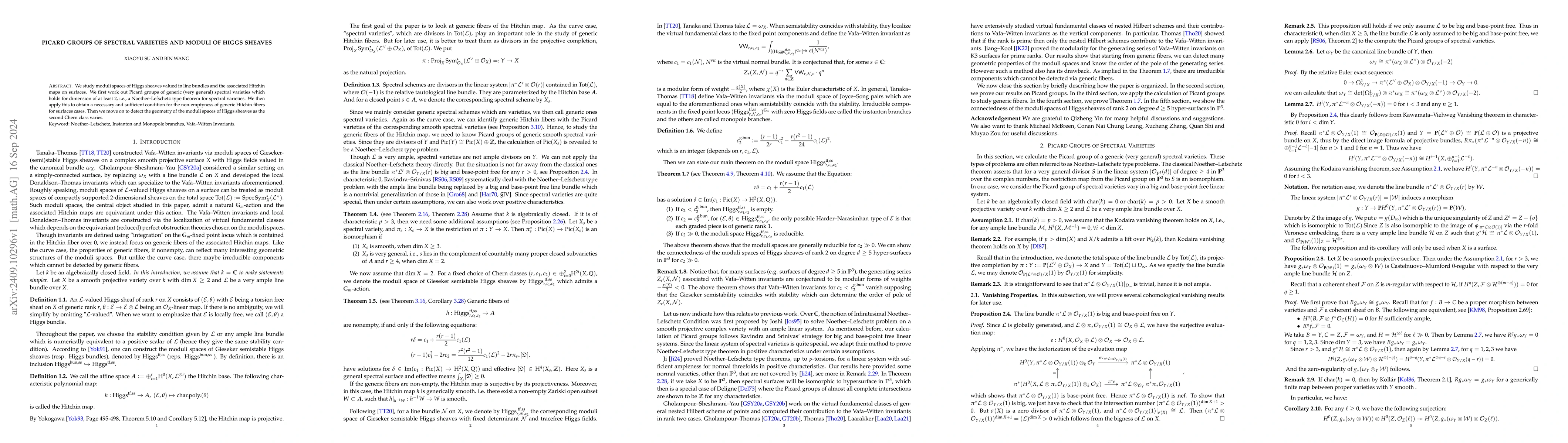 Thumbnail for Picard Groups of Spectral Varieties and Moduli of Higgs Sheaves