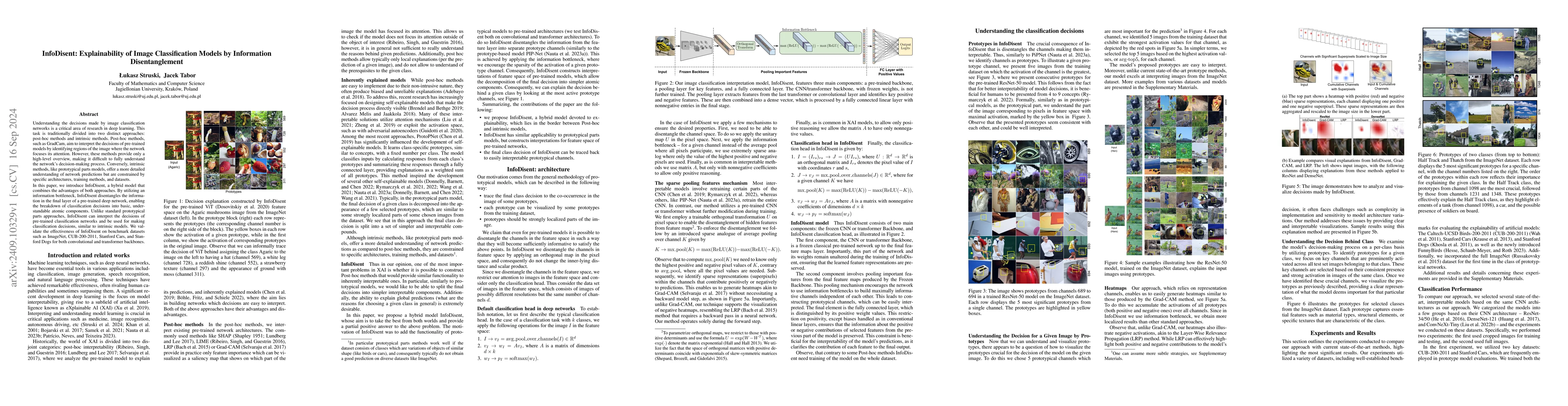 Thumbnail for InfoDisent: Explainability of Image Classification Models by Information
  Disentanglement