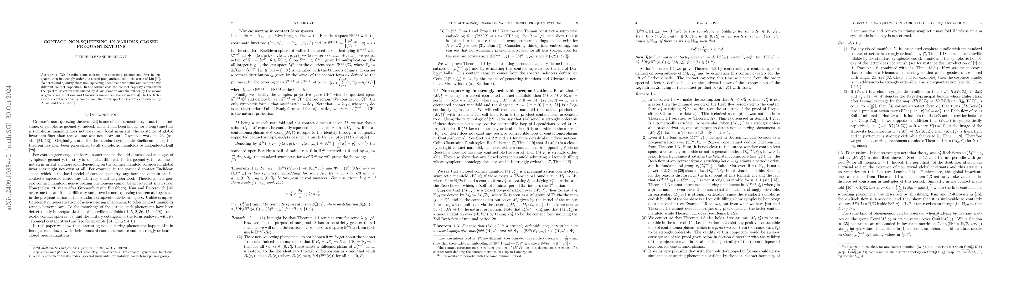 Thumbnail for Contact non-squeezing in various closed prequantizations