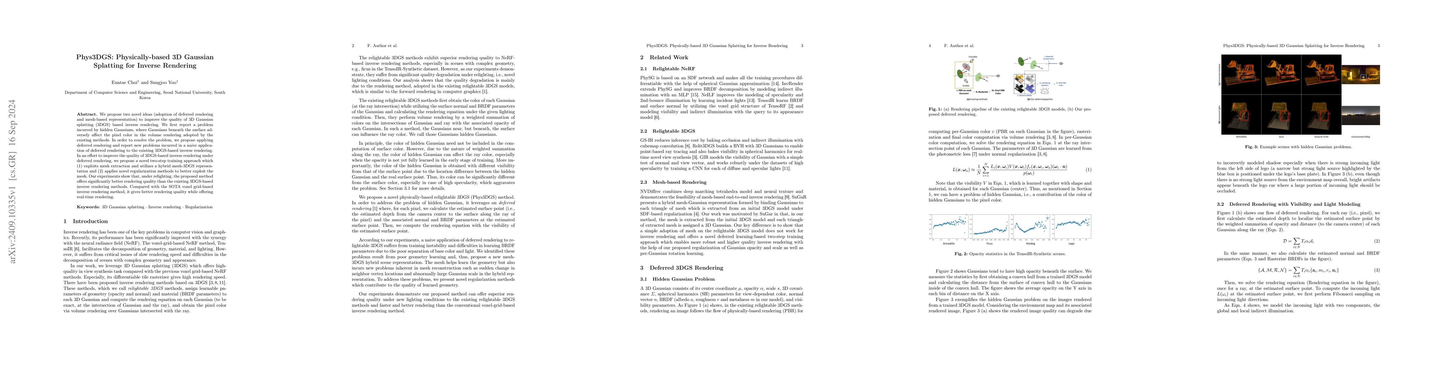 Thumbnail for Phys3DGS: Physically-based 3D Gaussian Splatting for Inverse Rendering