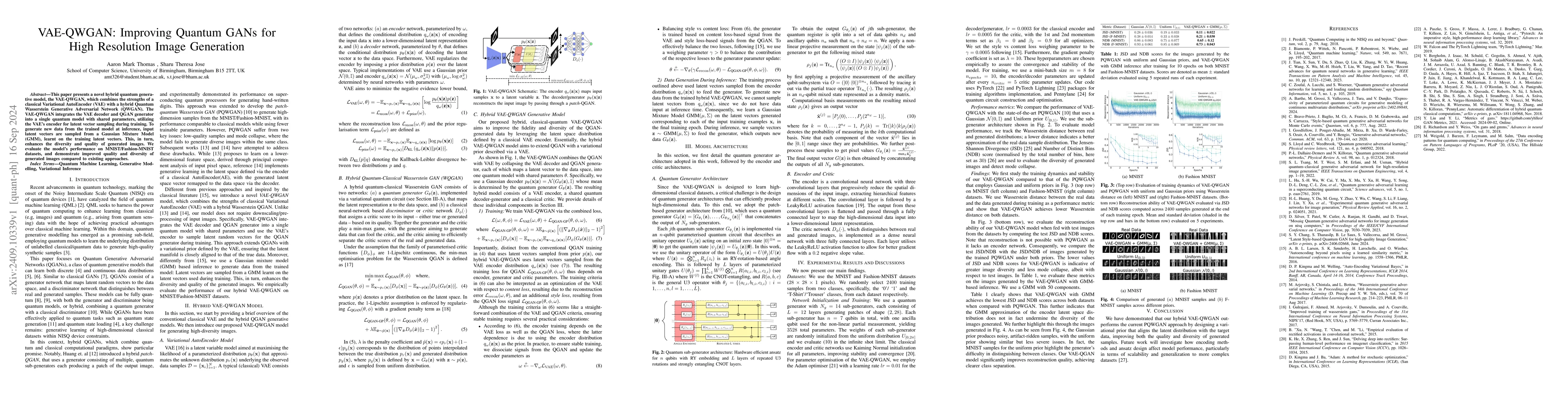 Thumbnail for VAE-QWGAN: Improving Quantum GANs for High Resolution Image Generation