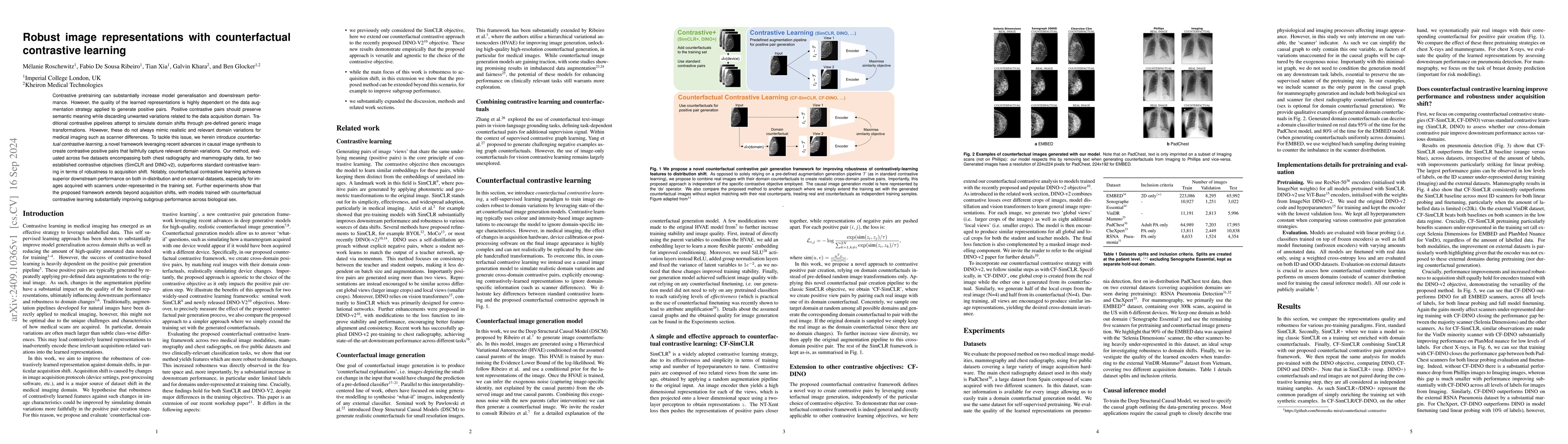 Thumbnail for Robust image representations with counterfactual contrastive learning