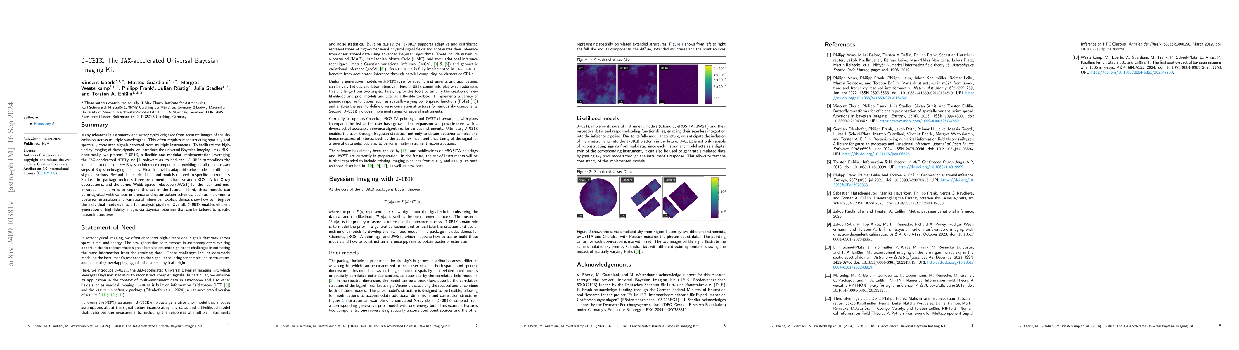 Thumbnail for J-UBIK: The JAX-accelerated Universal Bayesian Imaging Kit