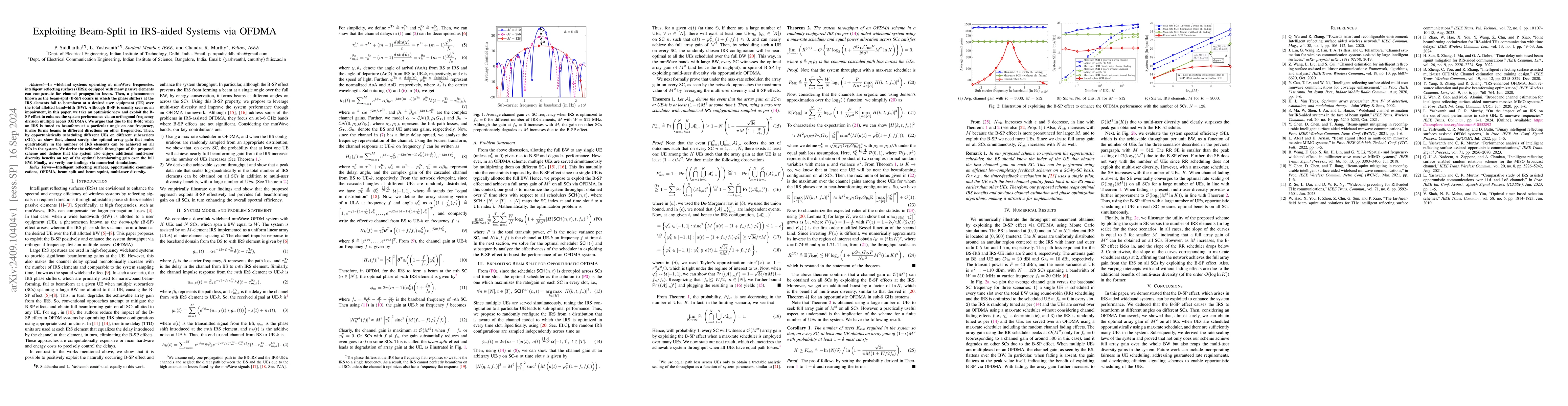 Thumbnail for Exploiting Beam-Split in IRS-aided Systems via OFDMA