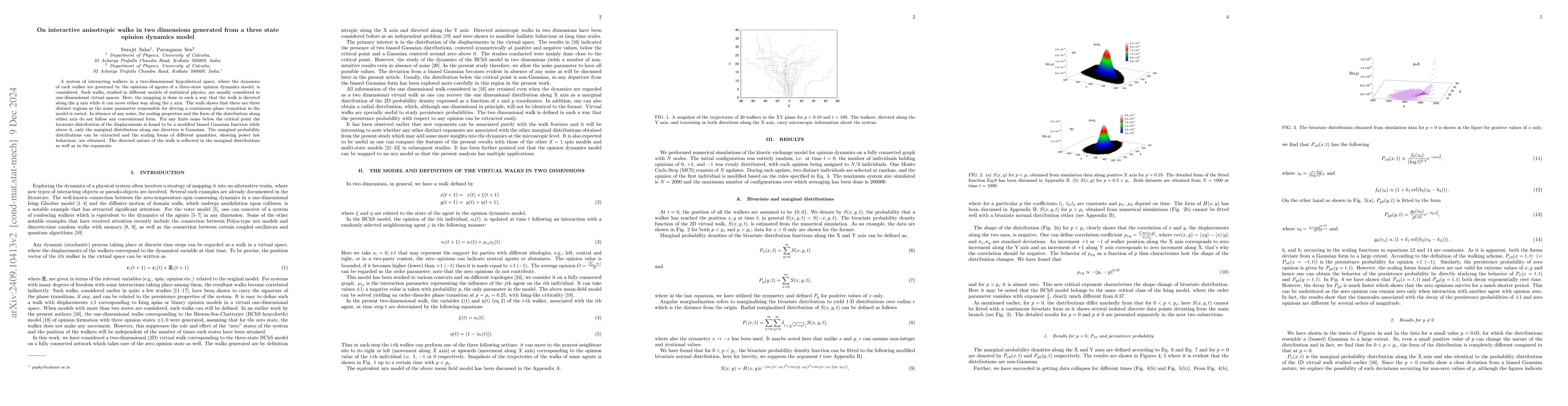Thumbnail for On interactive anisotropic walks in two dimensions generated from a
  three state opinion dynamics model