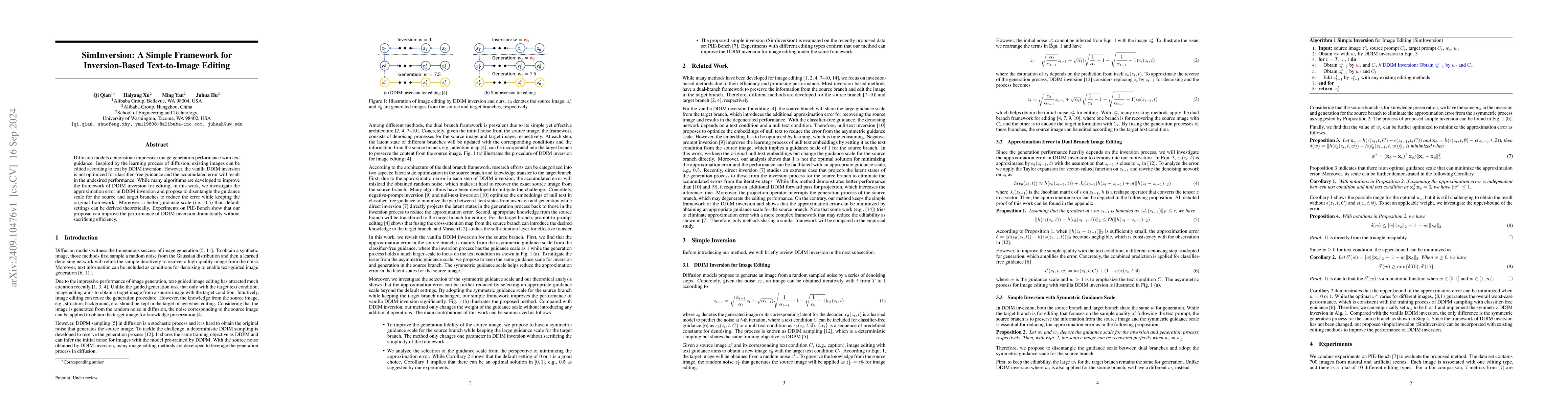 Thumbnail for SimInversion: A Simple Framework for Inversion-Based Text-to-Image
  Editing