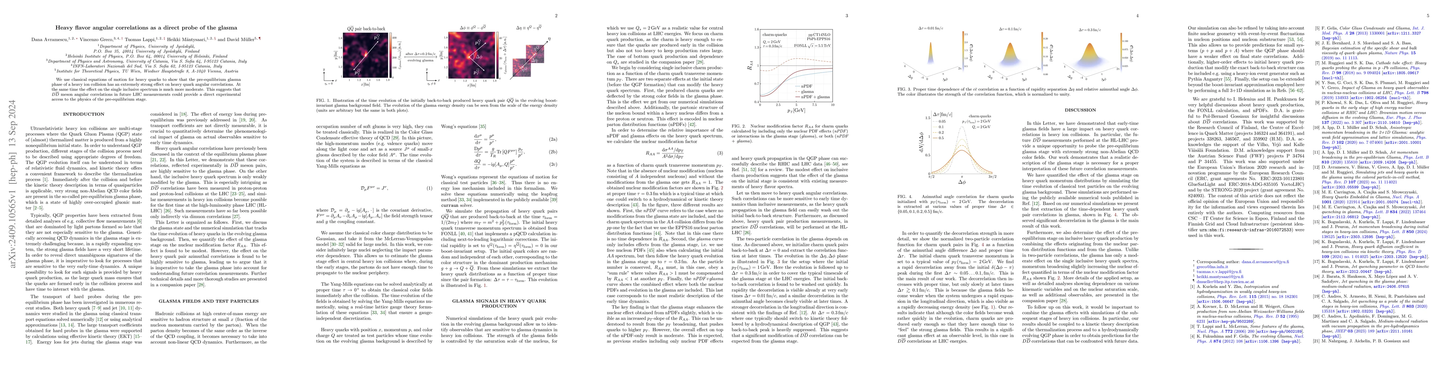 Thumbnail for Heavy flavor angular correlations as a direct probe of the glasma