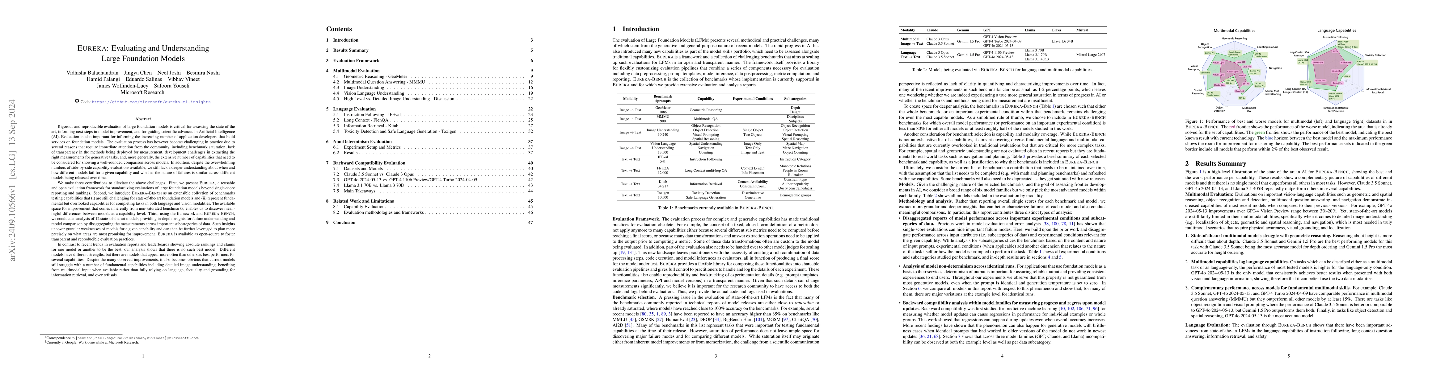 Thumbnail for Eureka: Evaluating and Understanding Large Foundation Models