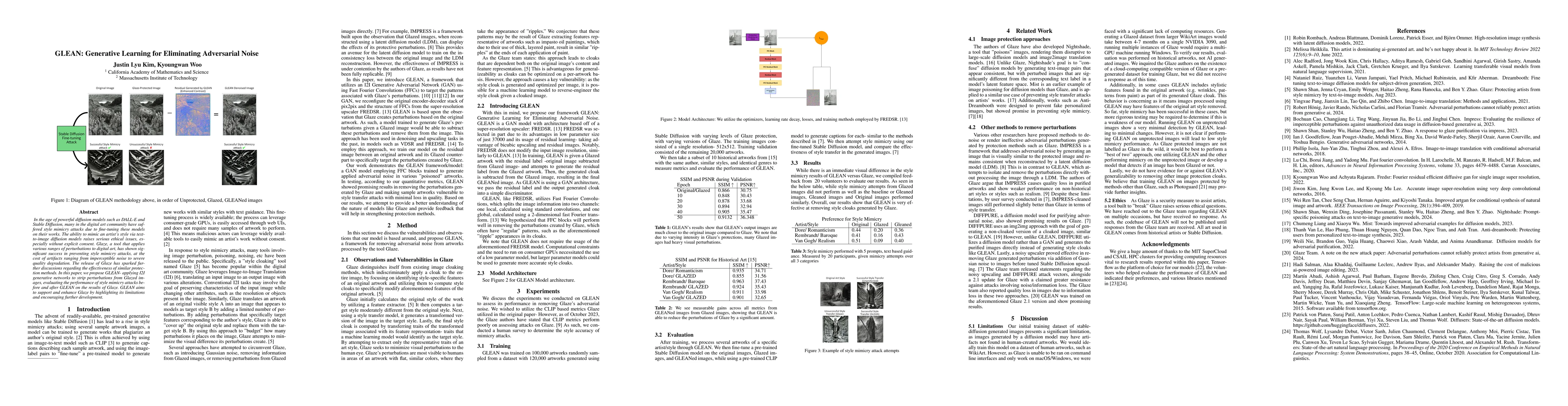 Thumbnail for GLEAN: Generative Learning for Eliminating Adversarial Noise