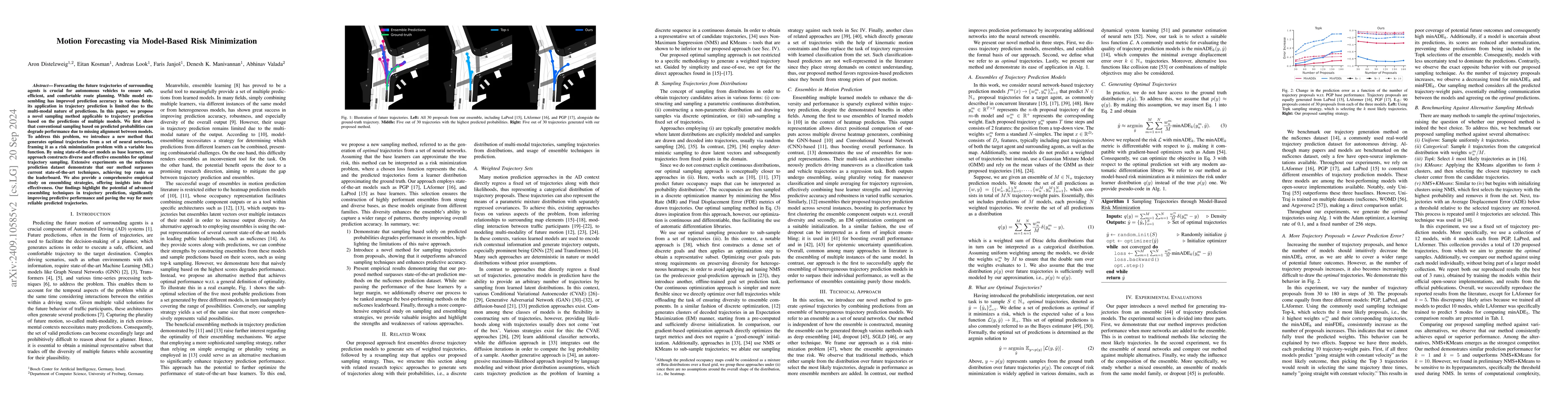 Thumbnail for Motion Forecasting via Model-Based Risk Minimization