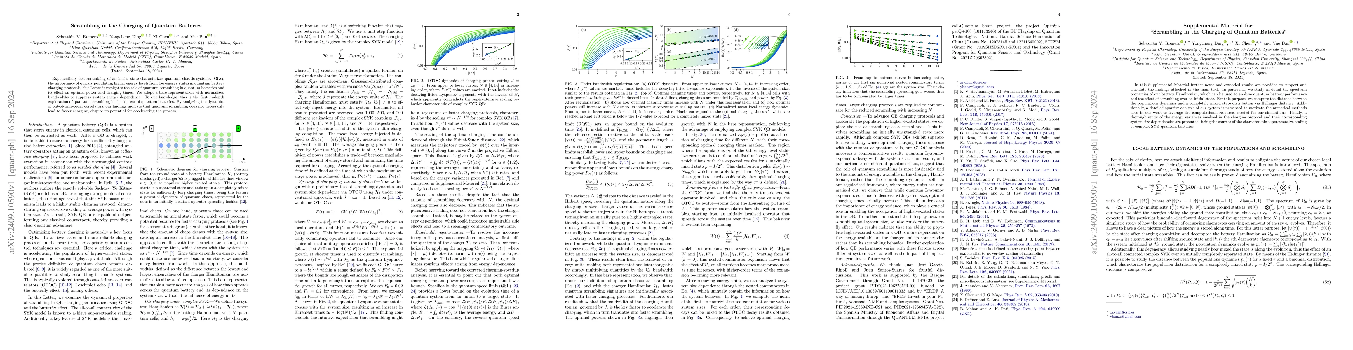 Thumbnail for Scrambling in the Charging of Quantum Batteries