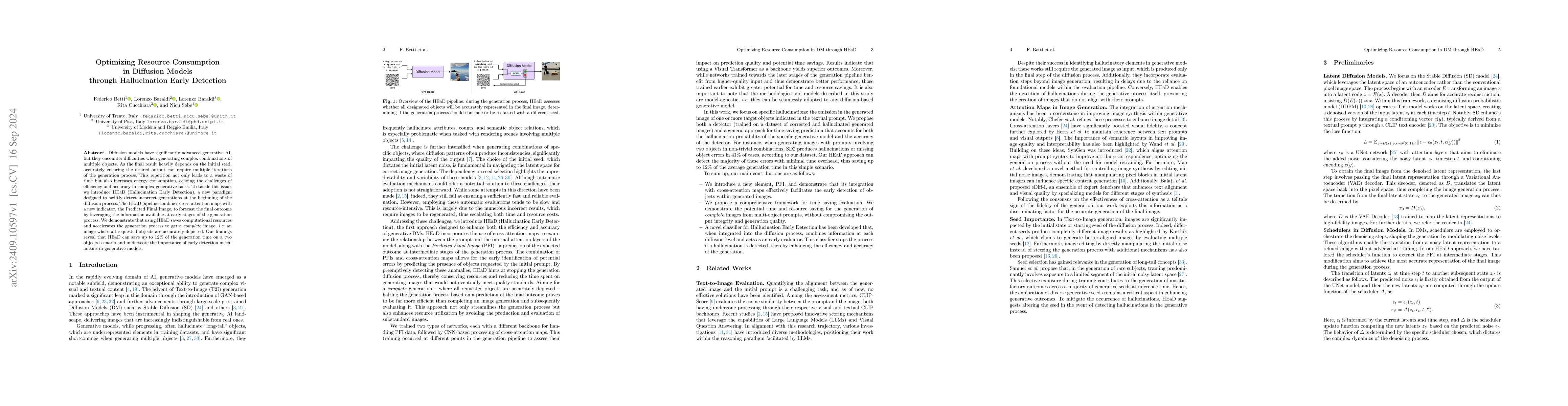 Thumbnail for Optimizing Resource Consumption in Diffusion Models through
  Hallucination Early Detection