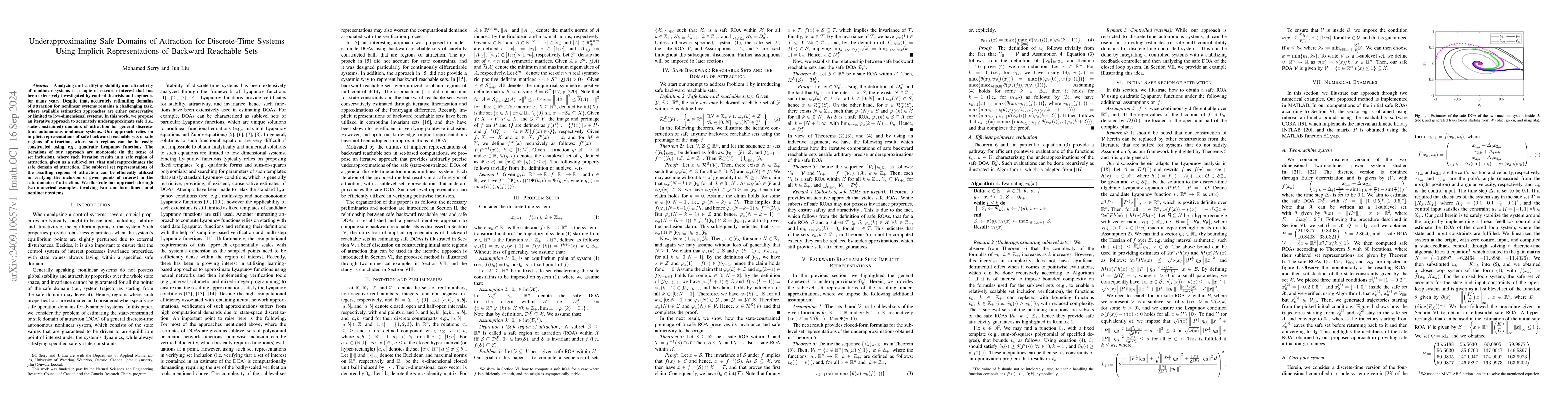 Thumbnail for Underapproximating Safe Domains of Attraction for Discrete-Time Systems
  Using Implicit Representations of Backward Reachable Sets