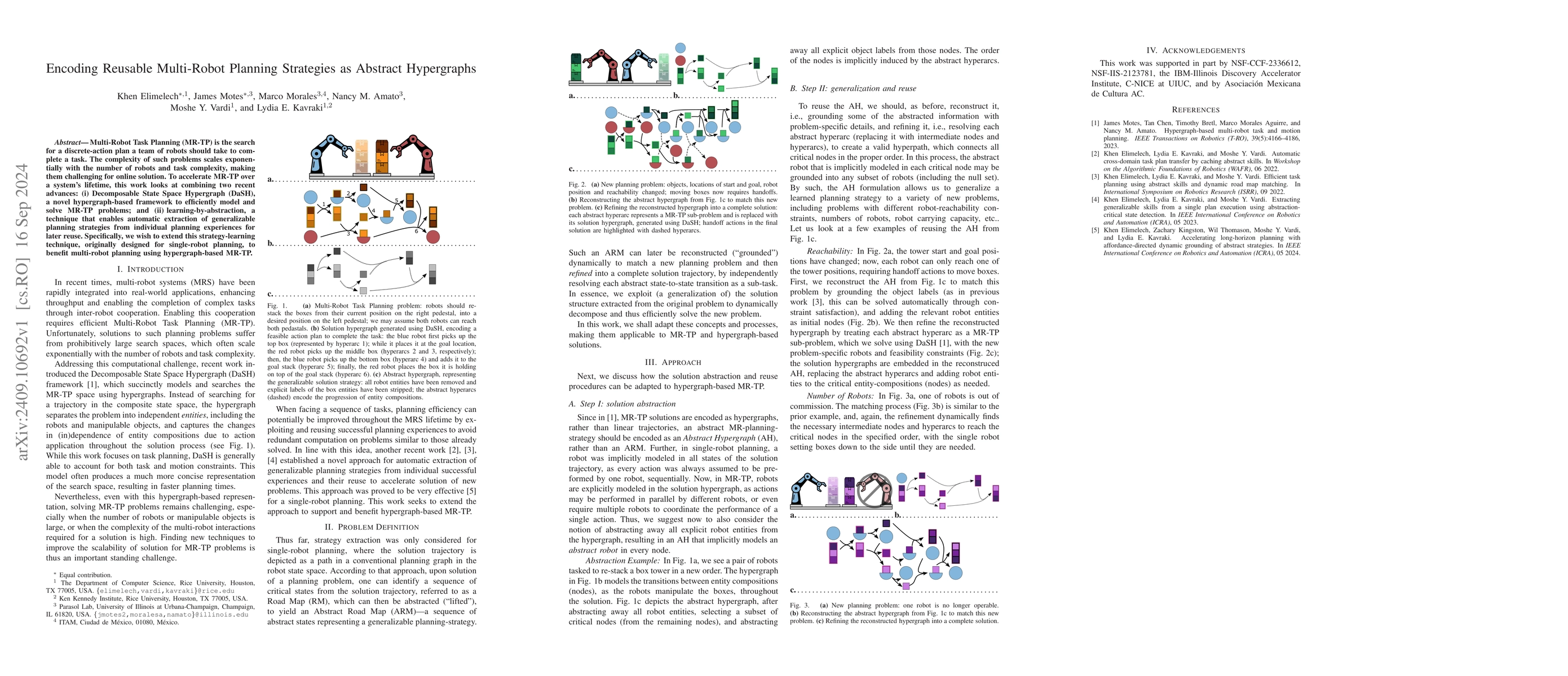 Thumbnail for Encoding Reusable Multi-Robot Planning Strategies as Abstract
  Hypergraphs