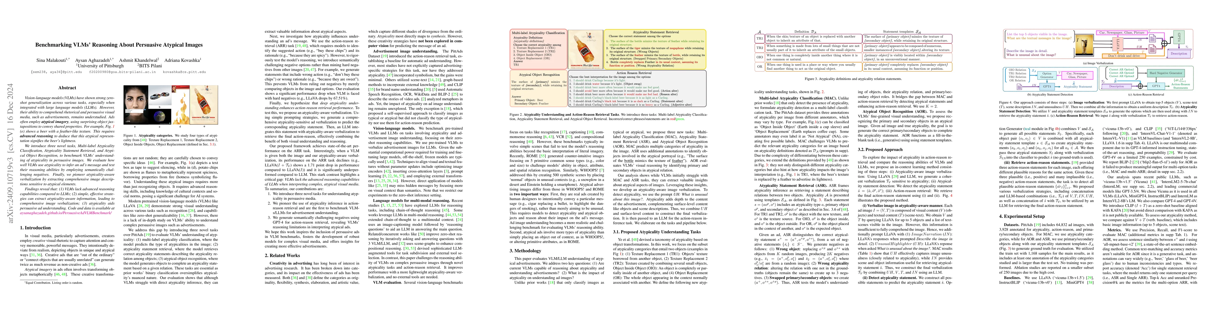 Thumbnail for Benchmarking VLMs' Reasoning About Persuasive Atypical Images