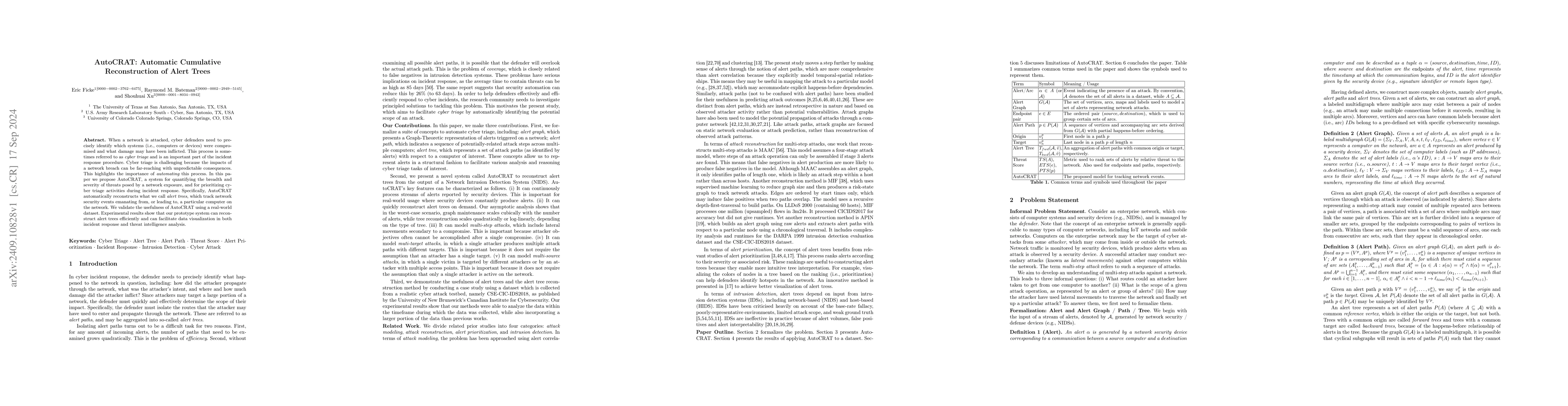 Thumbnail for AutoCRAT: Automatic Cumulative Reconstruction of Alert Trees