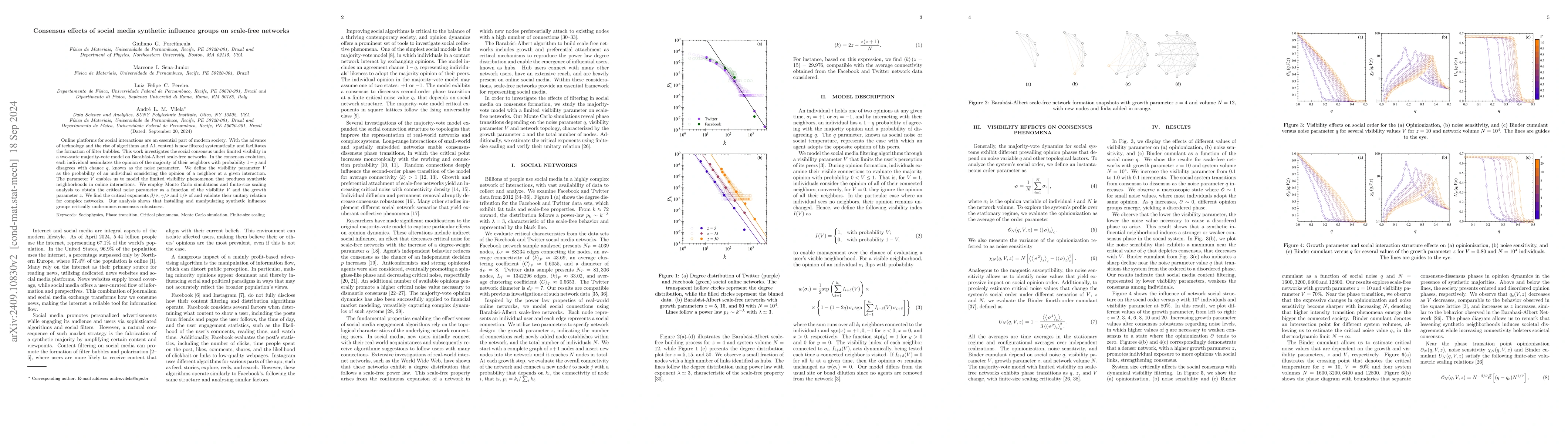 Thumbnail for Consensus effects of social media synthetic influence groups on
  scale-free networks