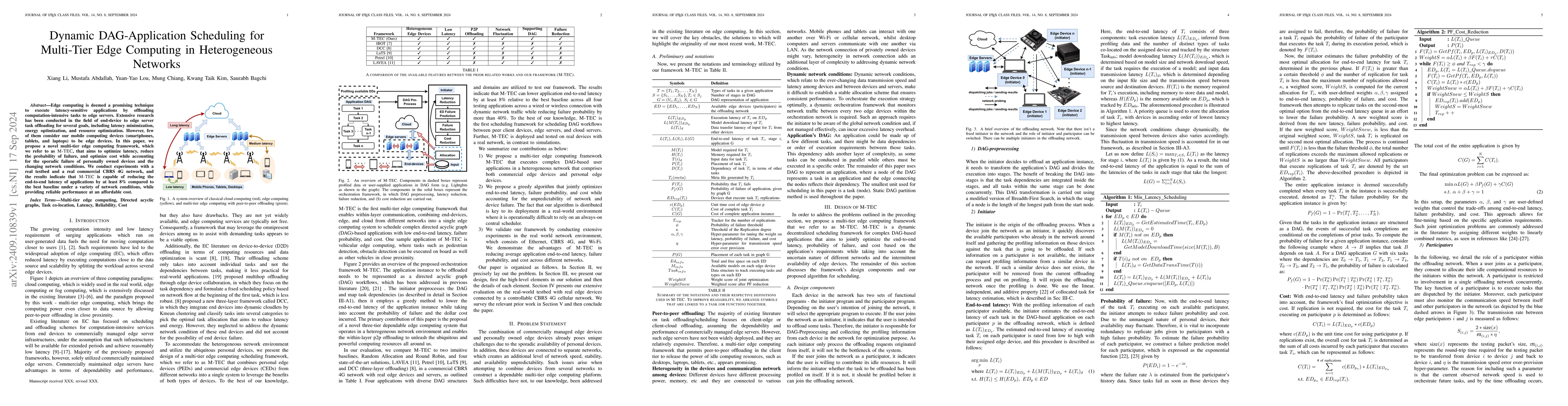Thumbnail for Dynamic DAG-Application Scheduling for Multi-Tier Edge Computing in
  Heterogeneous Networks