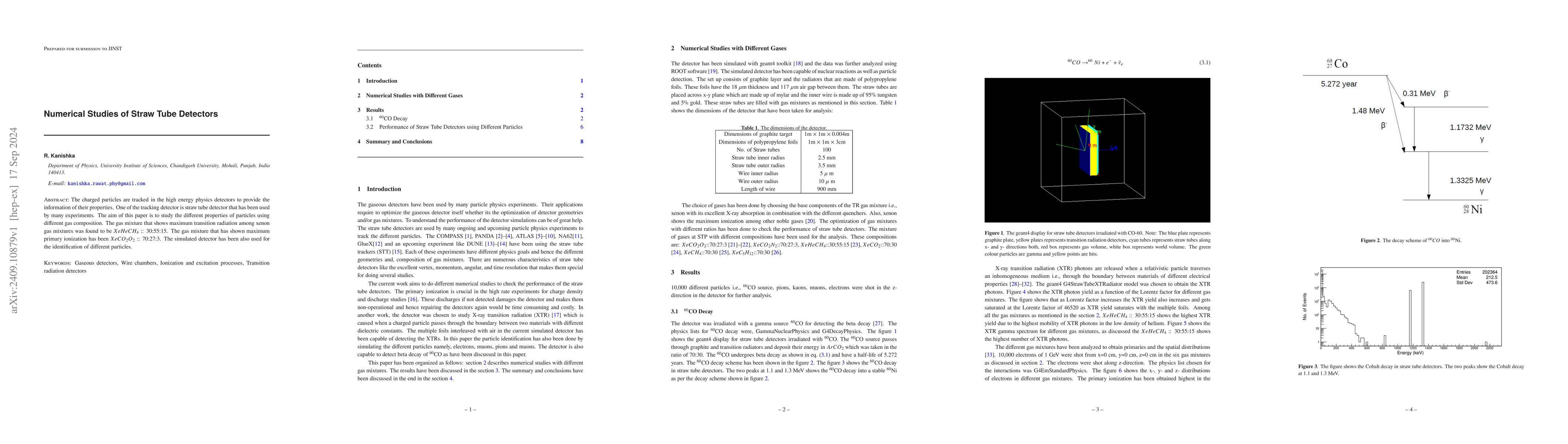 Thumbnail for Numerical Studies of Straw Tube Detectors