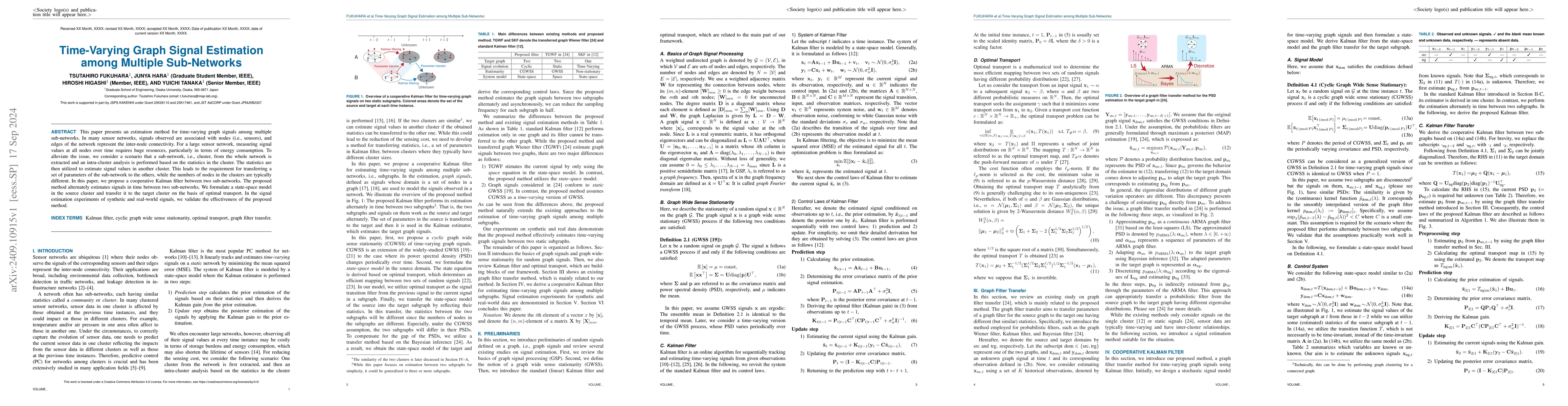 Thumbnail for Time-Varying Graph Signal Estimation among Multiple Sub-Networks