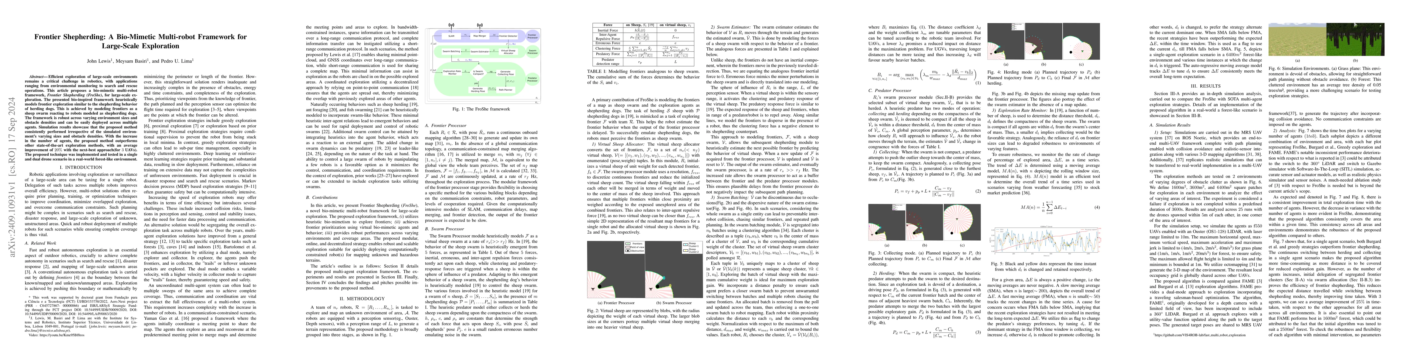Thumbnail for Frontier Shepherding: A Bio-Mimetic Multi-robot Framework for
  Large-Scale Exploration