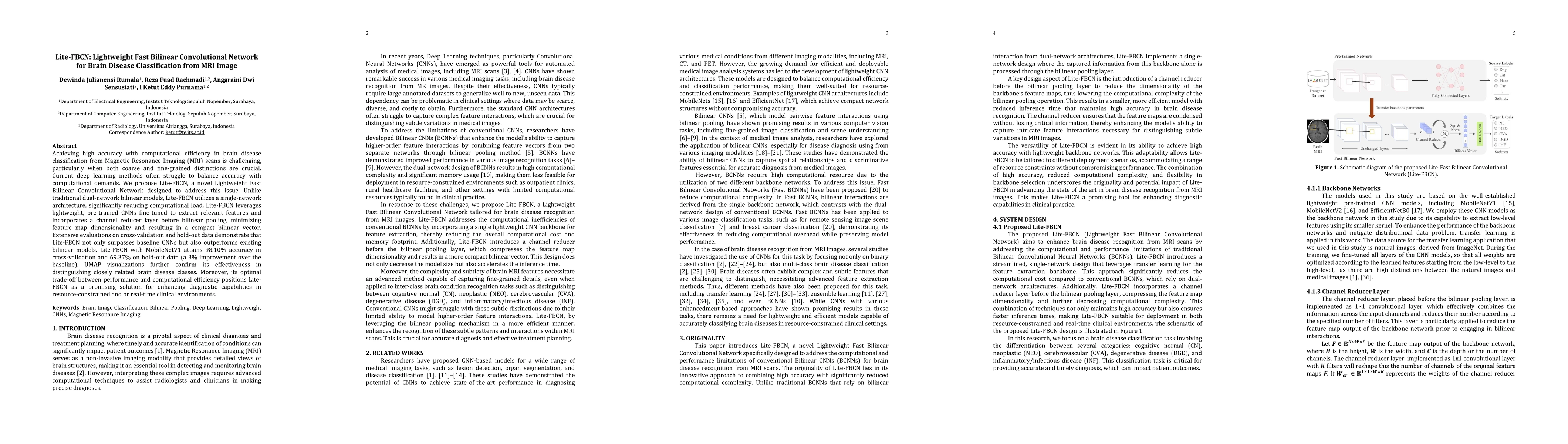 Thumbnail for Lite-FBCN: Lightweight Fast Bilinear Convolutional Network for Brain
  Disease Classification from MRI Image